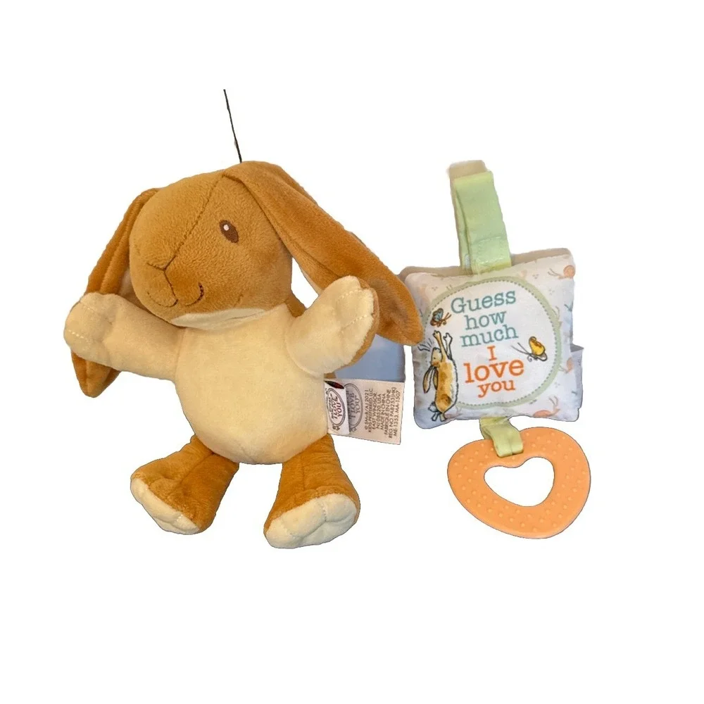 Guess How Much I Love You Gift‎ Set Nutbrown Hare Square Squeaker Soft Baby Book